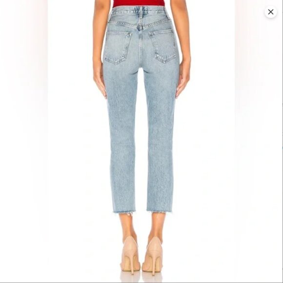 AGOLDE - Riley High Rise Straight Jeans - Zephyr - Picture 3 of 5